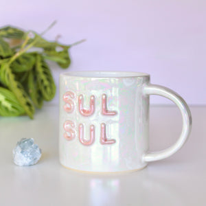 Preorder - Sul Sul Mug - Pearlescent White