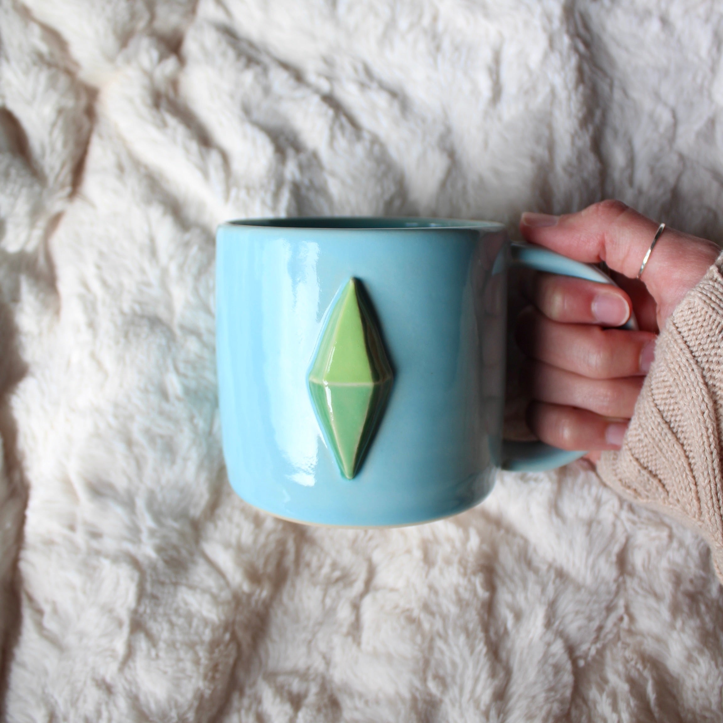 Plumbob Mug - Sky Blue 16oz