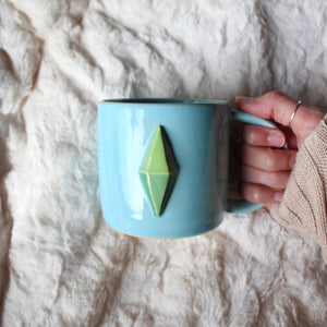 Plumbob Mug - Sky Blue 16oz