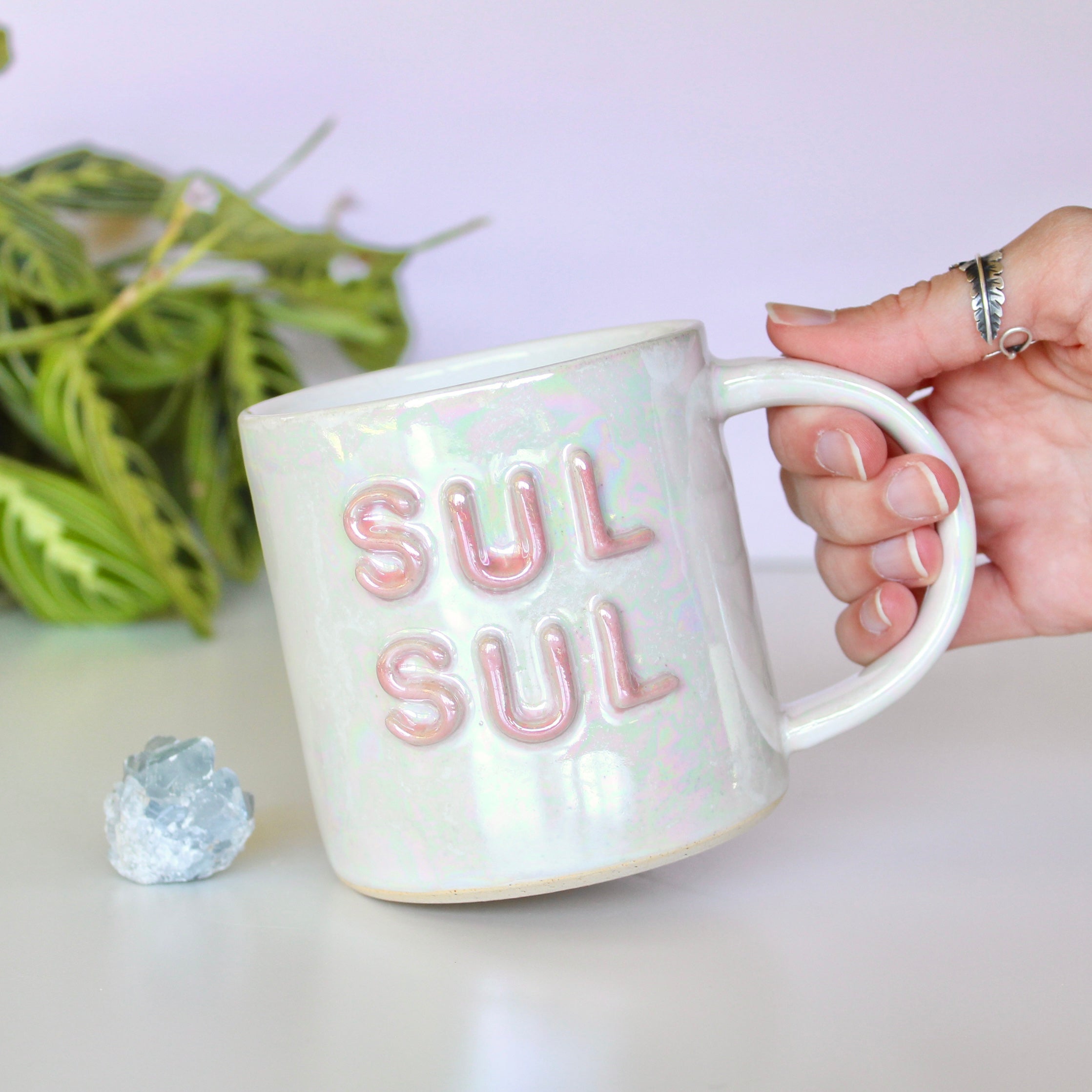 Preorder - Sul Sul Mug - Pearlescent White