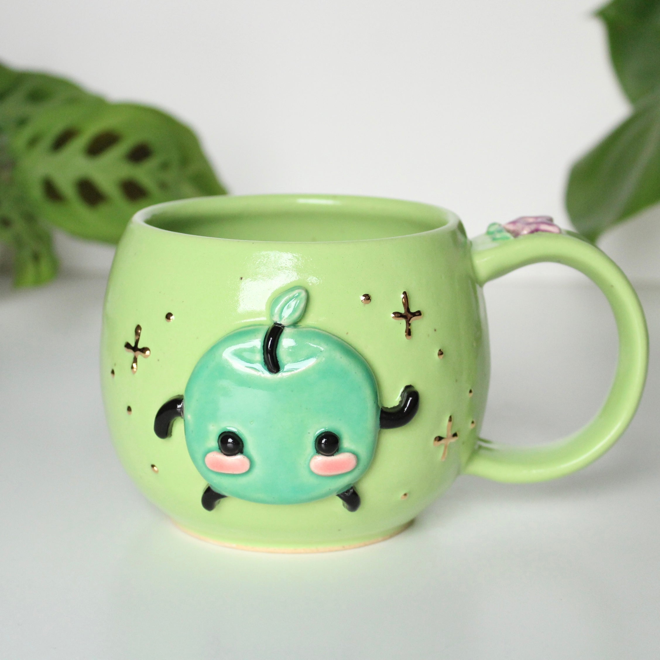 ⭐️PREORDER: Green Junimo - Green Apple Mug - 18oz