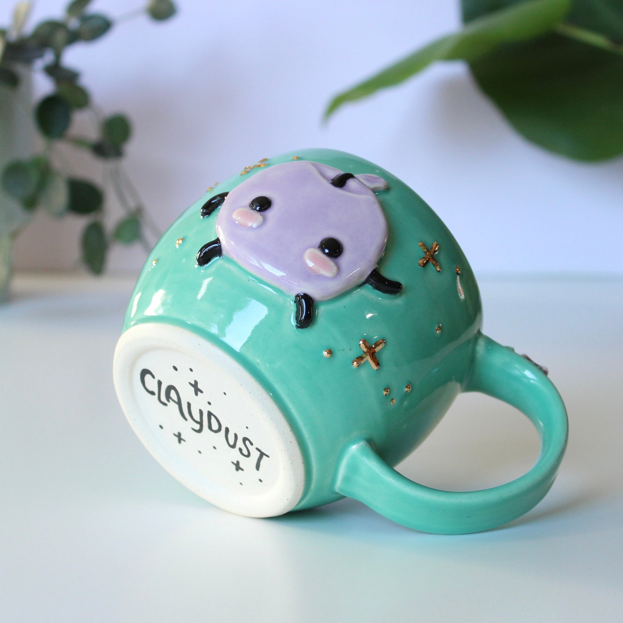 ⭐️PREORDER: Purple Junimo - Teal Mug - 18oz