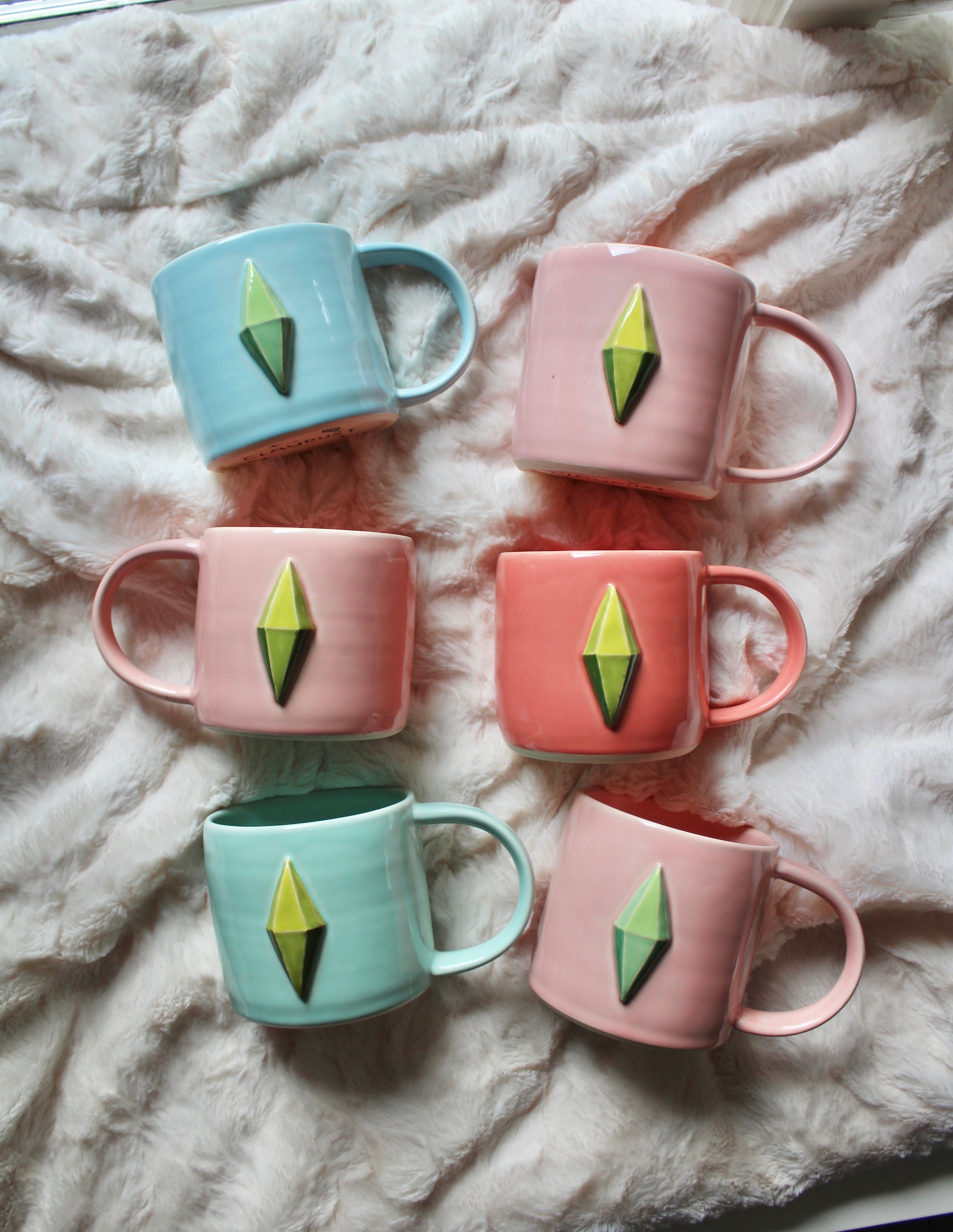 Plumbob Mug - Sky Blue 16oz