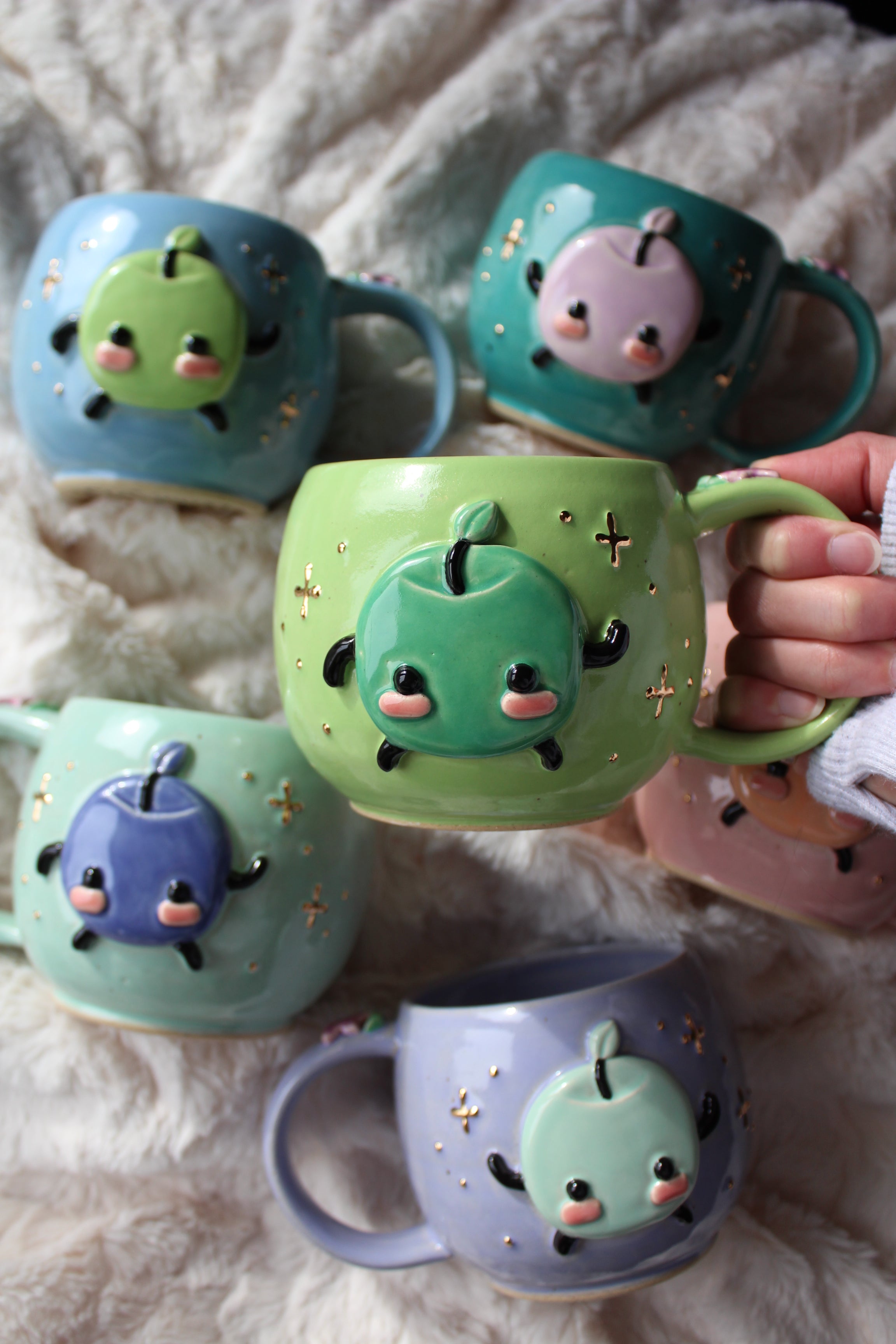 ⭐️PREORDER: Green Junimo - Green Apple Mug - 18oz