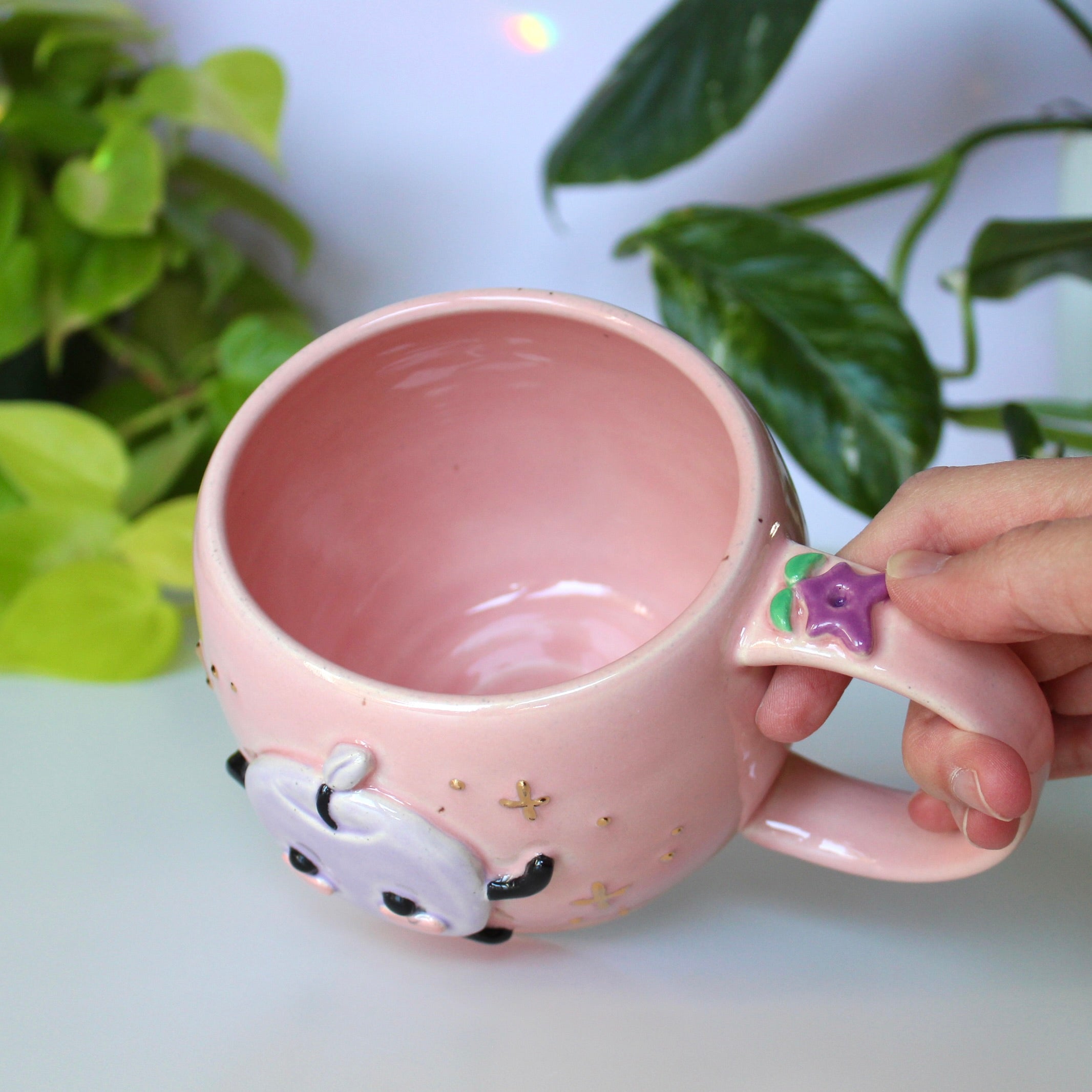 Junimo Mug - 17oz Pink & Lilac Purple - Second