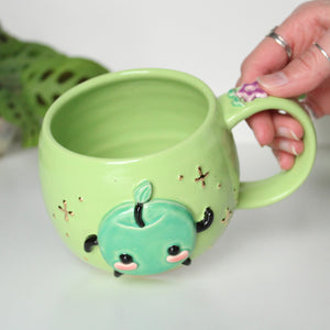 ⭐️PREORDER: Green Junimo - Green Apple Mug - 18oz