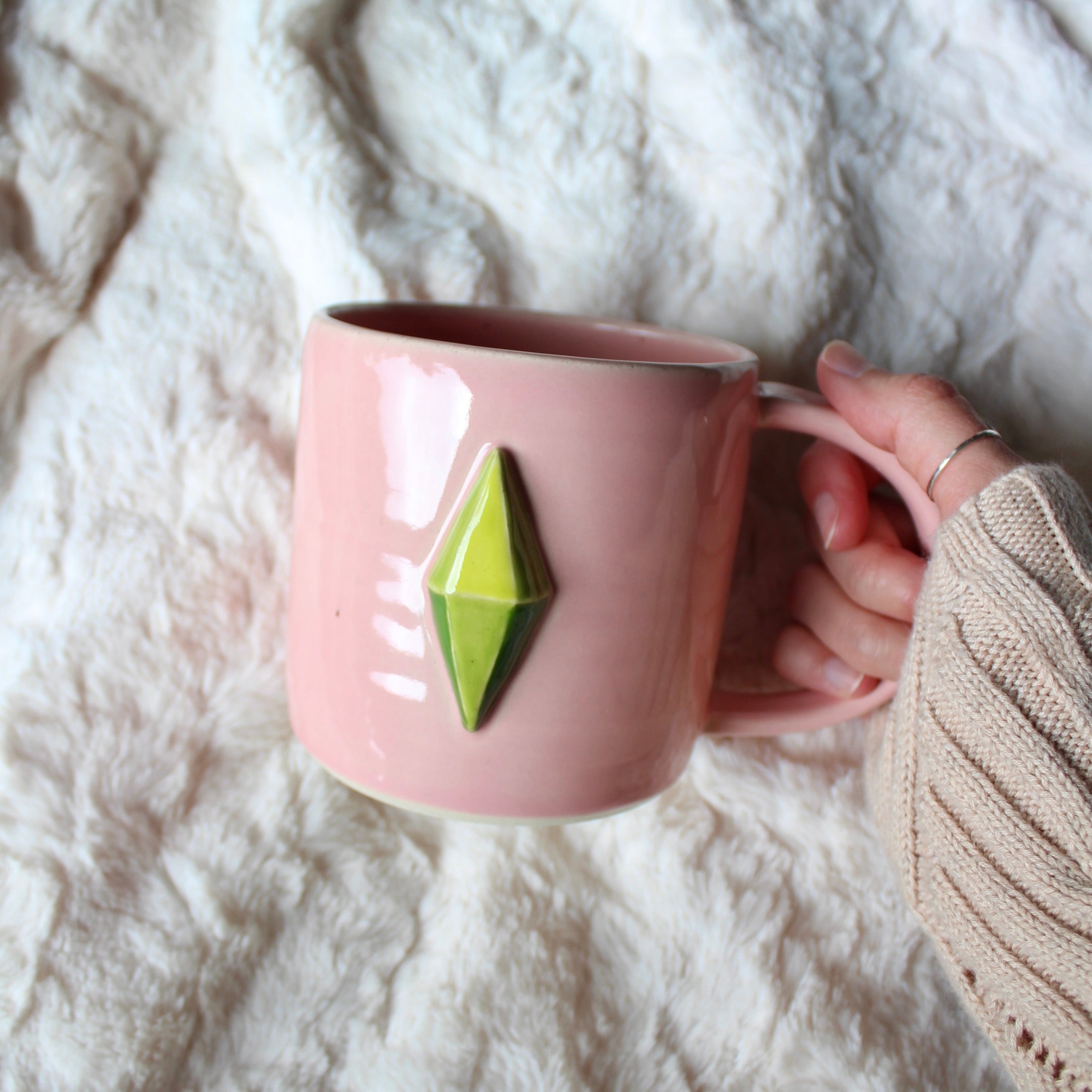 Plumbob Mug - Pastel Pink 20oz