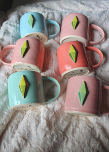 Plumbob Mug - Aqua Blue 16oz