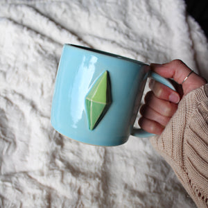 Plumbob Mug - Sky Blue 16oz