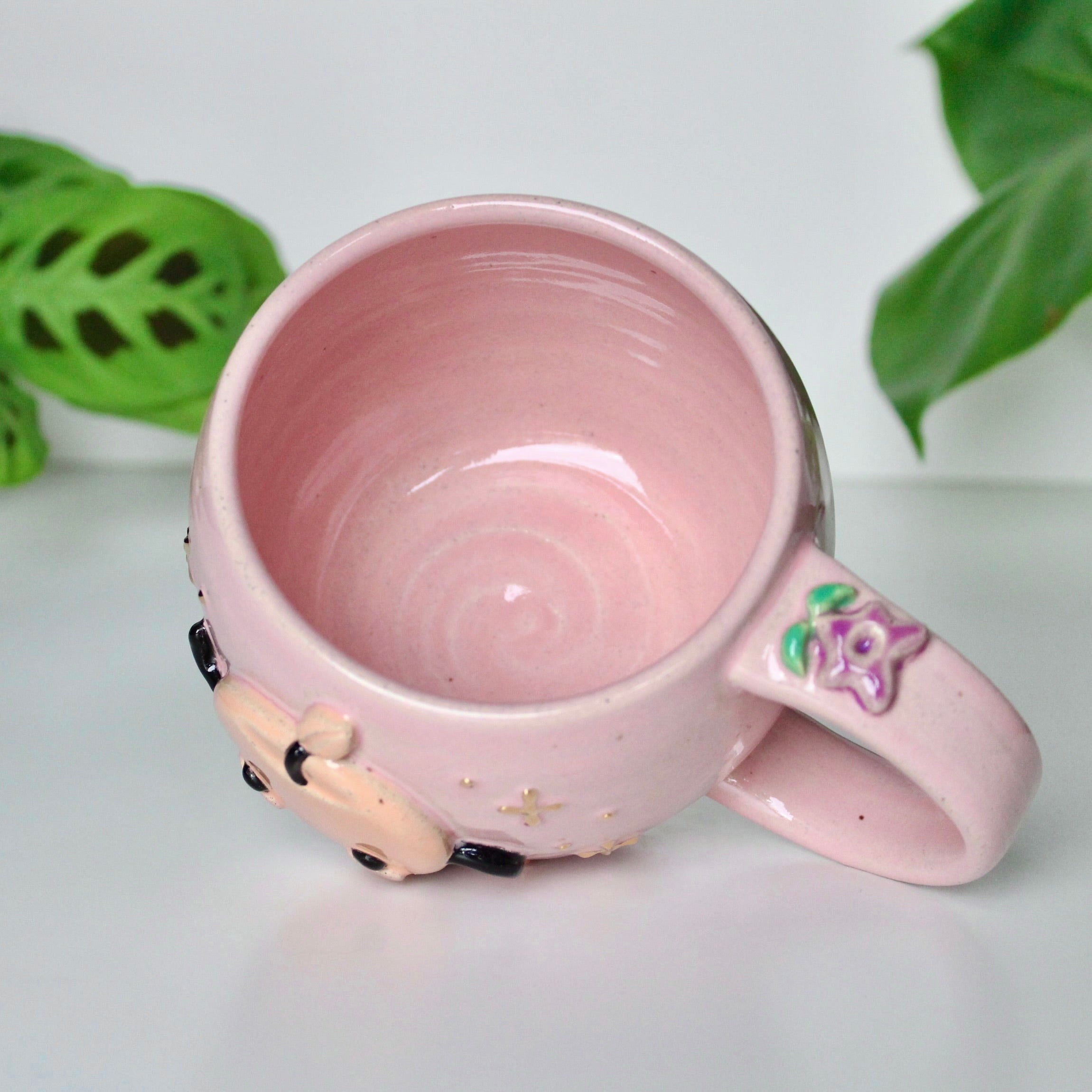 ⭐️PREORDER: Peach Junimo - Pastel Pink Mug - 18oz