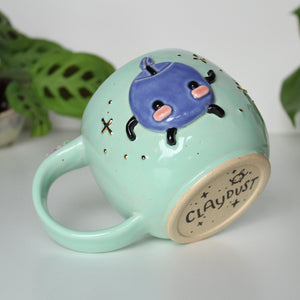 ⭐️PREORDER: Deep Blue Junimo - Sky Blue Mug - 18oz
