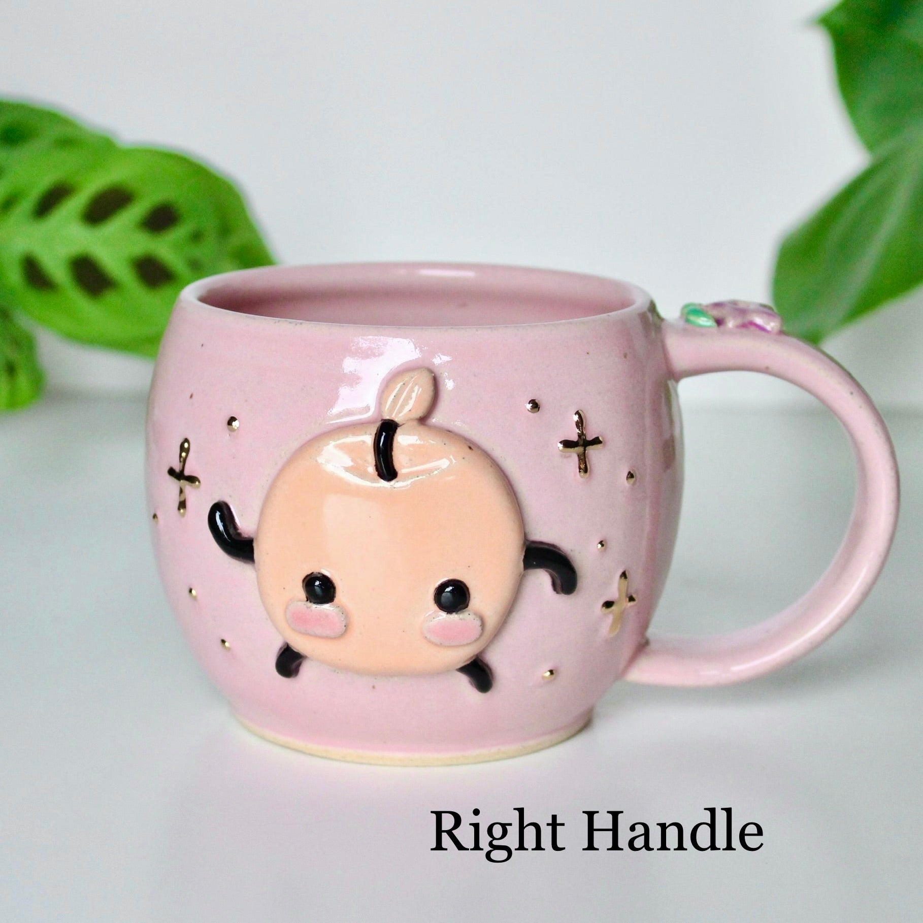 ⭐️PREORDER: Peach Junimo - Pastel Pink Mug - 18oz