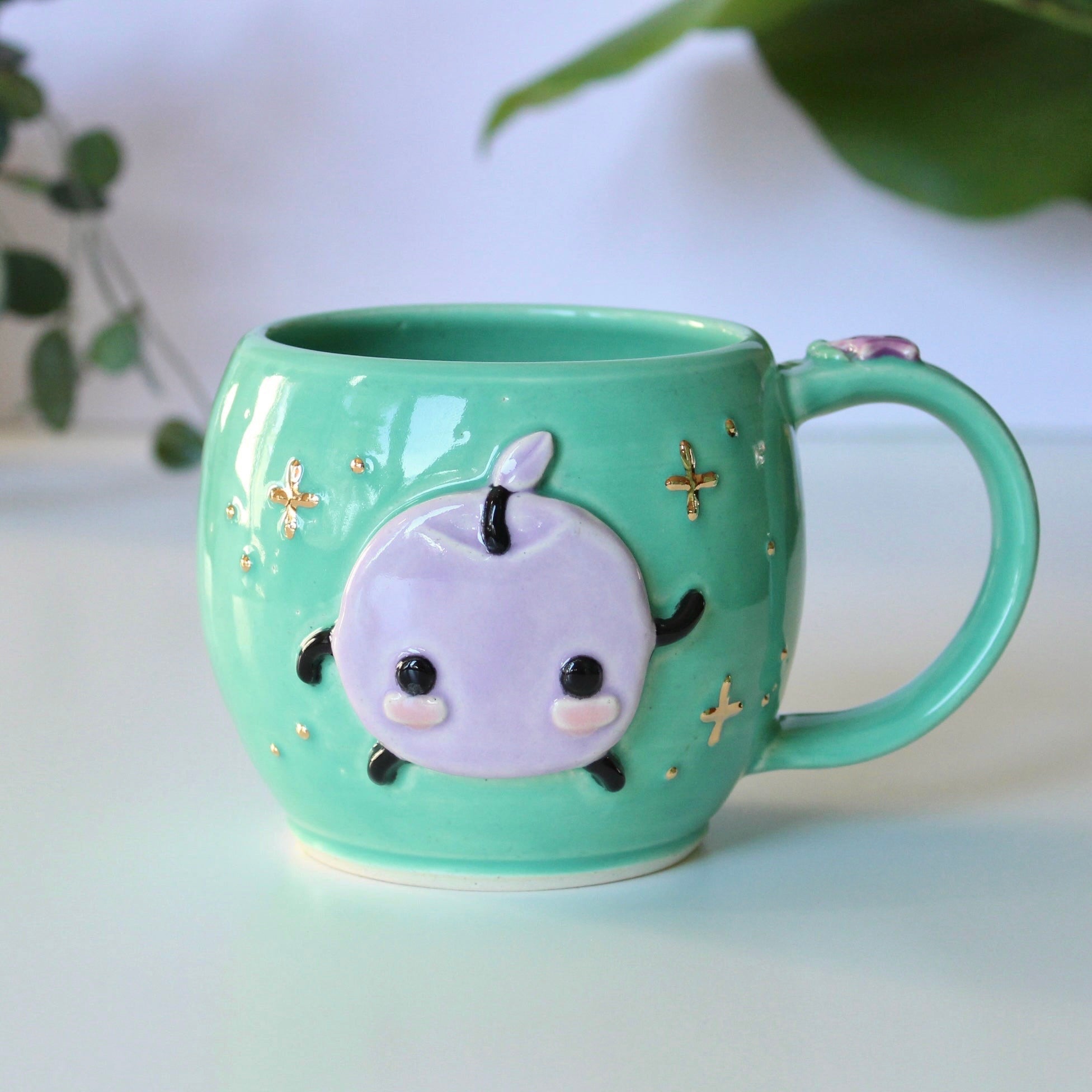 ⭐️PREORDER: Purple Junimo - Teal Mug - 18oz