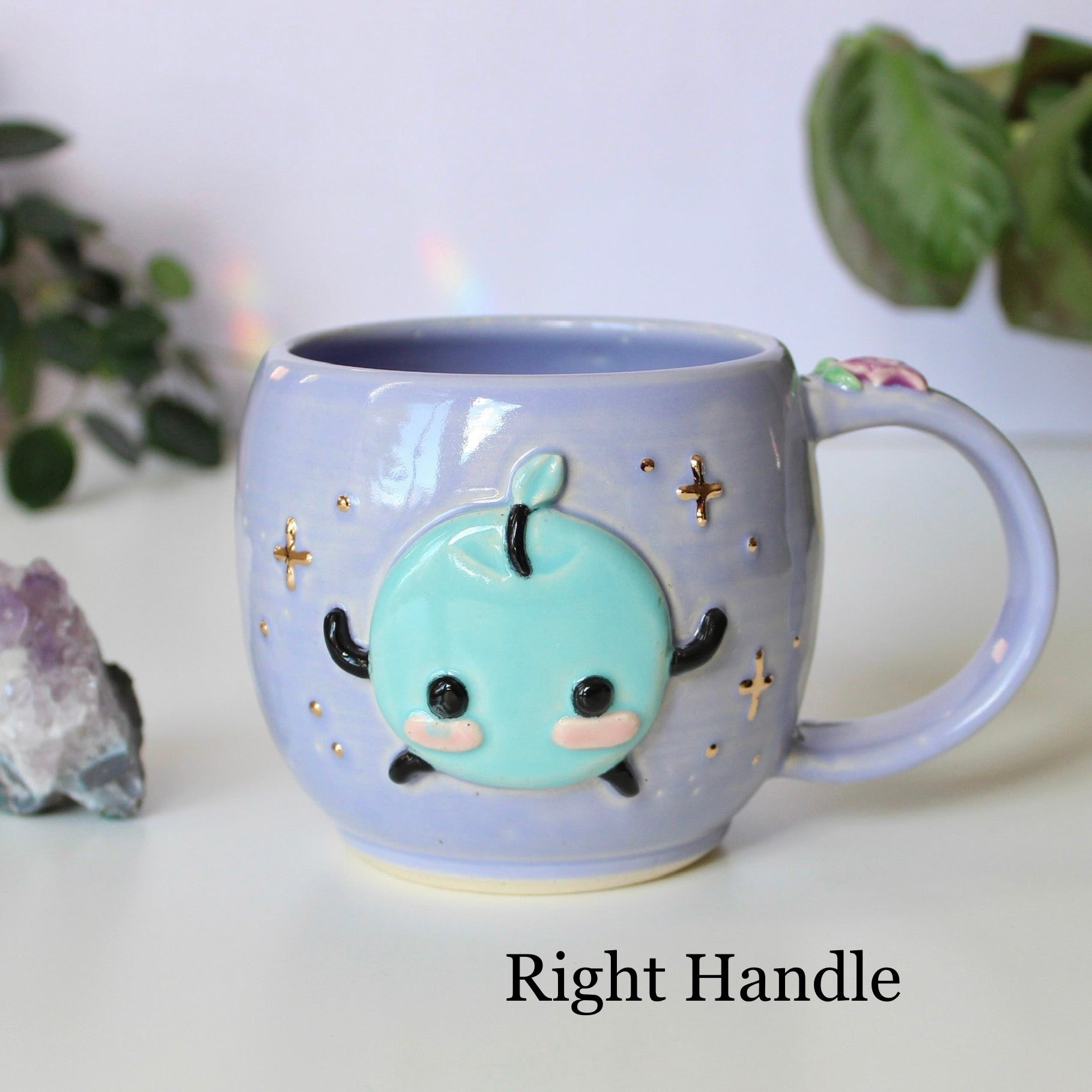 ⭐️PREORDER: Sky Blue Junimo - Periwinkle Mug - 18oz