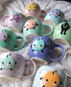 ⭐️PREORDER: Purple Junimo - Teal Mug - 18oz