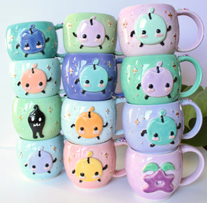 ⭐️PREORDER: Sky Blue Junimo - Periwinkle Mug - 18oz